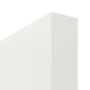 Detailansicht der stumpfen Kante von CLASSEN Innentür-Set Weiß RAL 9003 CPL 4.1 stumpfeinschlagend mit Zarge und Drücker