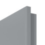 Detailansicht der runden Kante von Velvet Typ 7504-D Klassik-Grau (ähnl. RAL 7037) WestaLack-Soft Trend Innentür - Westag