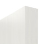Detailansicht der stumpfen Kante von GARANT Schiebetür Authentic Bianco CePaL mit Lichtausschnitt LA-DIN Sprosse SP2