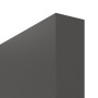 Detailansicht der stumpfen Kante von GARANT Schiebetür 10622-60 Ebony CePaL mit Lichtausschnitt LA-10