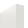 Detailansicht der stumpfen Kante von GARANT Schiebetür Quer Authentic Bianco CePaL mit Lichtausschnitt LA-10
