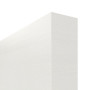 Detailansicht der stumpfen Kante von GARANT Schiebetür Quer Authentic Bianco CePaL mit Lichtausschnitt LA-2 Sprosse SP1