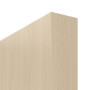 Detailansicht der stumpfen Kante von GARANT Schiebetür Authentic Sand GCK08 mit Lichtausschnitt LA-6 Sprosse SP10