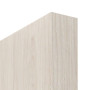 Detailbild der stumpfen Türkante von Gebürstete Salzeiche LA 10 ProLine Duradecor Schiebetür - Hörmann