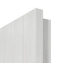 Detailansicht der eckigen Kante von GARANT Feuchtraumtür Authentic Grigio GCK08 mit Lichtausschnitt LA-12