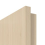 Detailansicht der eckigen Kante von GARANT Zimmertür Authentic Sand CPL mit Lichtausschnitt LA-DIN Sprosse SP4
