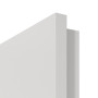 Detailansicht der eckigen Kante von GARANT Zimmertür 0160-60 Silver Grey CPL mit Lichtausschnitt LA-3 Sprosse SP10