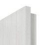 Detailansicht der eckigen Kante von GARANT Zimmertür Authentic Grigio GCK08 mit Lichtausschnitt LA-4 mittig