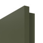 Detailansicht der eckigen Kante von RAL 6003 Olivgrün Innentür - Lebo