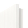 Detailansicht der eckigen Kante von Pure 2 quer Plain 79-7 ProLine Duradecor Gebürstetes Weiß Innentür - Hörmann