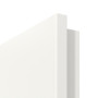 Detailansicht der gefasten Kante von Linea Black 07 Weißlack RAL 9016 Innentür - Deine Tür