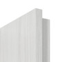 Detailansicht der Premiumkante von GARANT Zimmertür Authentic Grigio CPL mit Lichtausschnitt LA-10