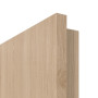 Detailansicht der Premiumkante von GARANT Zimmertür Authentic Achat CPL mit Lichtausschnitt LA-2 Sprosse SP4