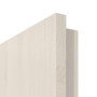 Detailansicht der Premiumkante von GARANT Zimmertür Authentic Perl CPL mit Lichtausschnitt LA-2 Sprosse SP4