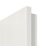 Detailansicht der Premiumkante von GARANT Zimmertür Authentic Bianco CPL mit Lichtausschnitt LA-4 bandseitig Sprosse SP10