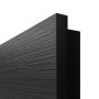 Detailansicht der eckigen Kante von HÖRMANN Innentür Schiefer Schwarz Duradecor Proline Concepto mit Lichtausschnitt LA 9