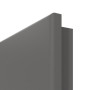 Detailansicht der runden Kante von HÖRMANN Innentür Groove 11 Staubgrau RAL 7037 Lack DesignLine