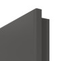 Detailansicht der runden Kante von GARANT Objektinnentür 10622-60 Ebony CePaL mit Lichtausschnitt LA-2
