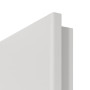 Detailansicht der runden Kante von GARANT Objektinnentür 0160-60 Silver Grey CePaL mit Lichtausschnitt LA-5 bandseitig