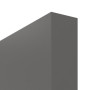Detailansicht der stumpfen Kante von HÖRMANN Schiebetür Groove 16 Staubgrau RAL 7037 Lack DesignLine mit Lichtausschnitt LA 10