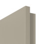 Detailansicht der kleinen Rundkante von GARANT Wohnungseingangstür Matt Seidengrau 7044 G-TEC mit Lichtausschnitt LA-4 bandseitig