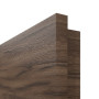 Detailansicht der eckigen Kante von HÖRMANN Innentür Alpineiche quer Duradecor ProLine mit Lichtausschnitt LA 10