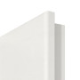 Detailansicht der runden Kante von GARANT Zimmertür Corona 730 Quer Authentic Bianco CePaL