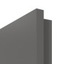Detailansicht der eckigen Kante von HÖRMANN Innentür Groove 13 Staubgrau RAL 7037 Lack DesignLine