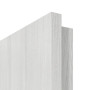Detailansicht der eckigen Kante von GARANT Objektinnentür Authentic Grigio CePaL mit Lichtausschnitt LA-4 bandseitig