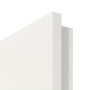 Detailansicht der Designkante von Schallschutztür Glatt Premium Weißlack RAL 9016