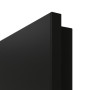 Detailansicht der Premiumkante von GARANT Objektinnentür 0901-60 Black Resopal mit Lichtausschnitt LA-5 bandseitig