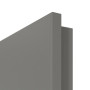 Detailansicht der kleinen Rundkante von GARANT Zimmertür Aura 834 Matt Staubgrau 7037 G-TEC