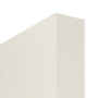 Detailansicht der stumpfen Kante von CLASSEN Schiebetür Dynamic 3.25 Weißlack RAL 9010