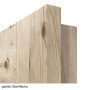 Detailansicht der Oberfläche von Typ 6002-04N Kiefer Massivholz Innentür - Radex