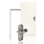 Wohnungseingangstür-Set Weißlack RAL 9010 Premium mit Zarge und Beschlag