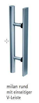 Griffstange Milan (rund, V-Leiste) von Erkelenz